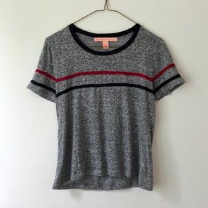 Rebellious One Striped Varsity Ringer Tee